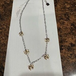 NWT Park Lane Gold and silver Butterfly Accents Necklace